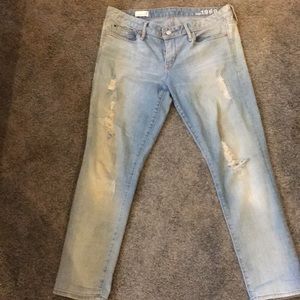 Gap light ‘Always Skinny’ distressed ripped jeans